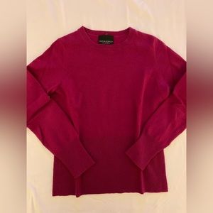 Cynthia Rowley cashmere sweater….raspberry color